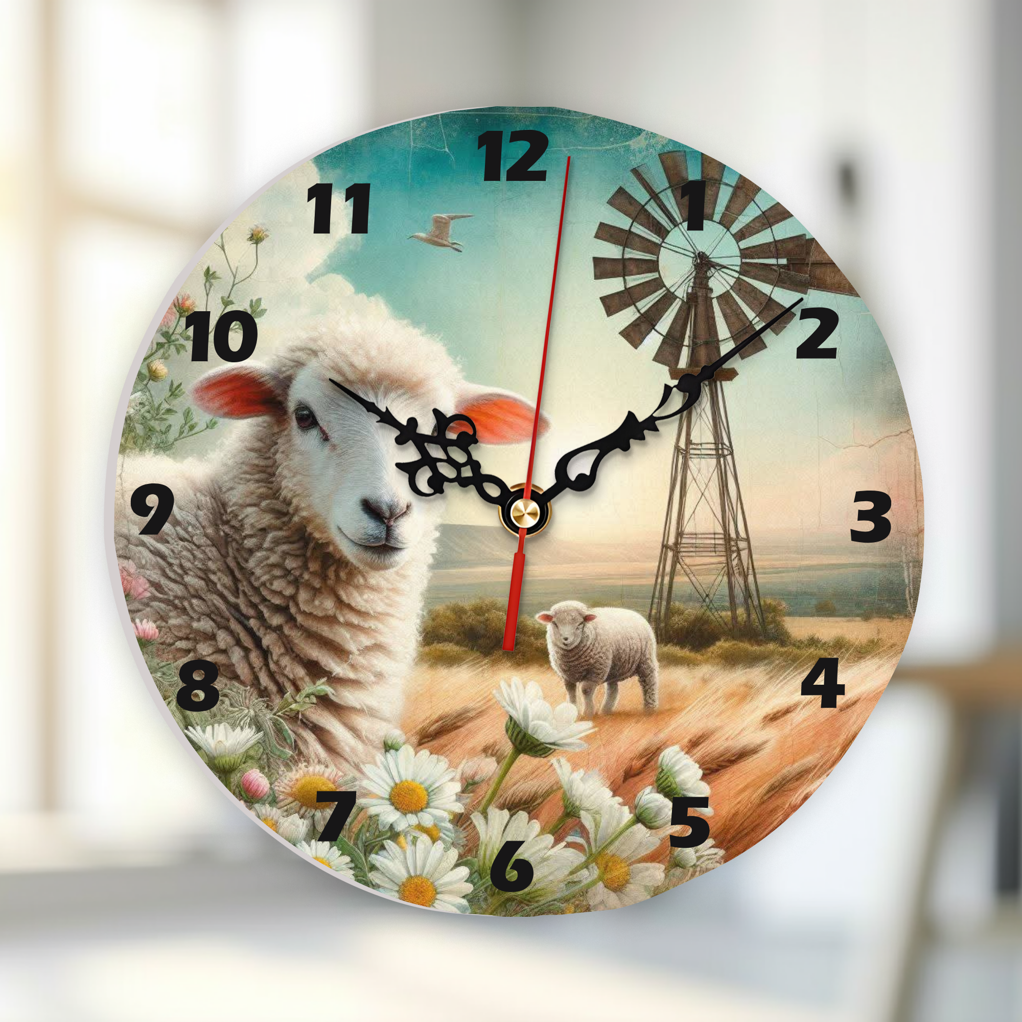 Glass Wall Clock