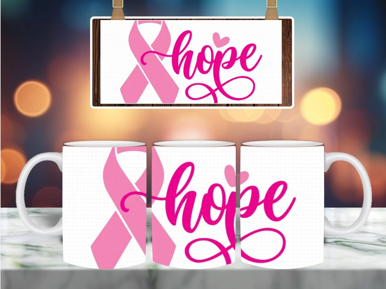 Breast cancer mug 🎀