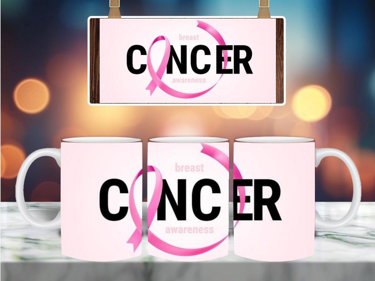 Breast cancer mug 🎀