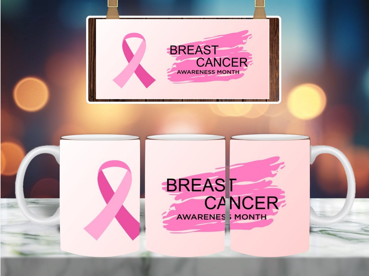 Breast cancer mug 🎀