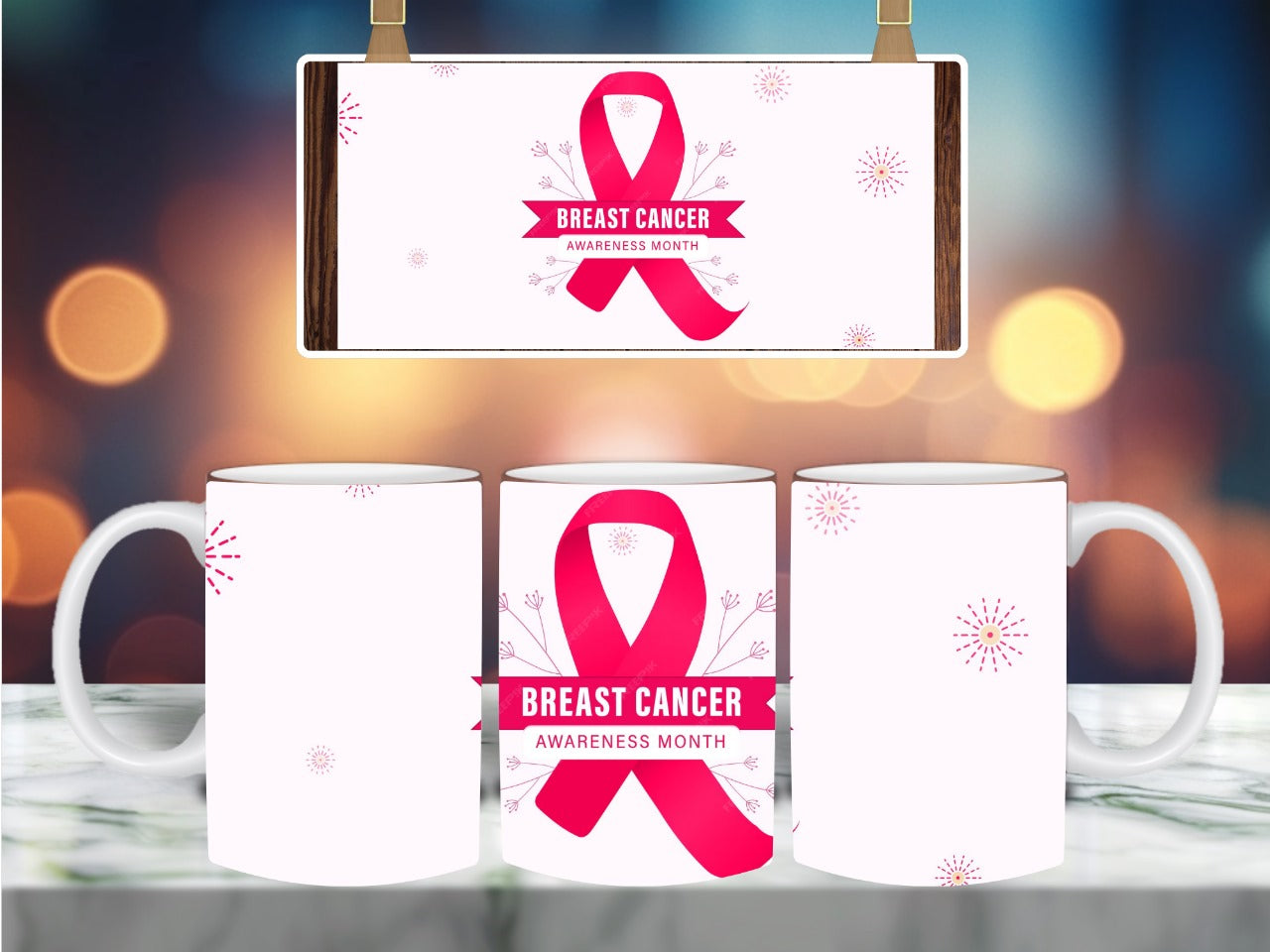 Breast cancer mug 🎀