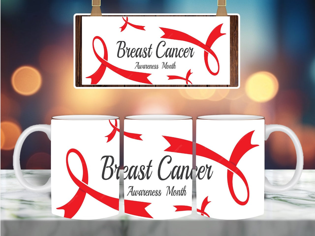 Breast cancer mug 🎀