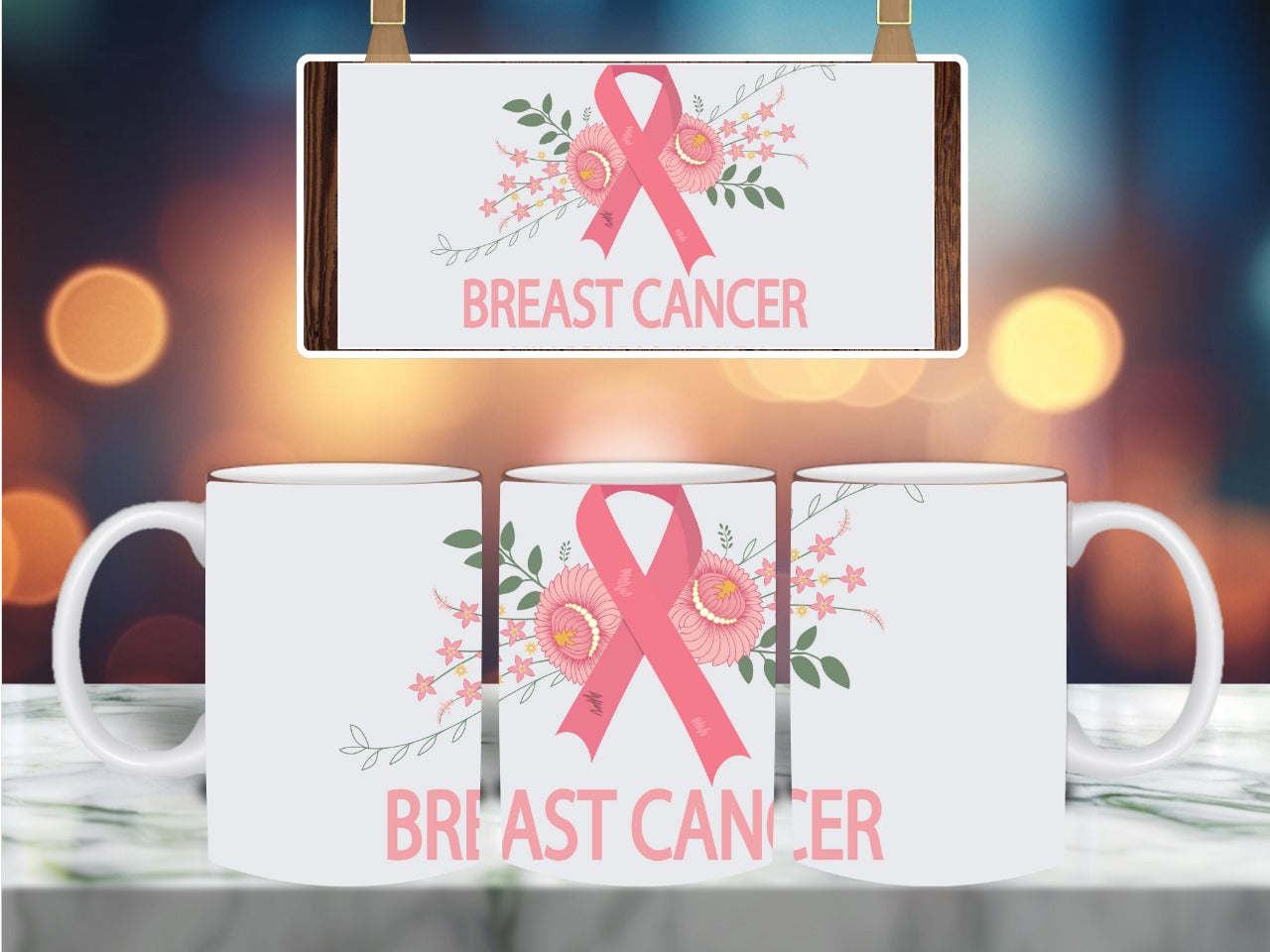 Breast cancer mug 🎀